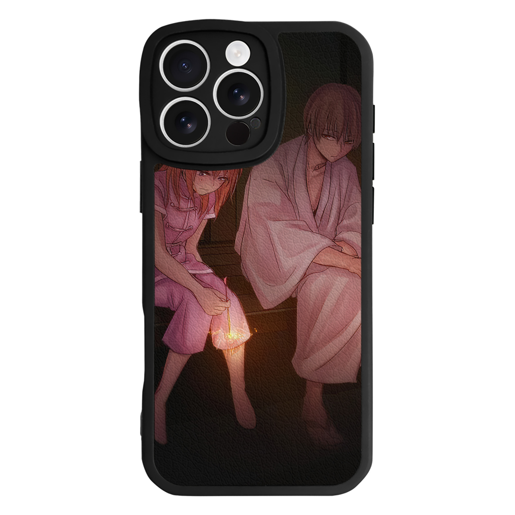 （画像用） ぎんたま 坂田銀時（さかたぎんとき） 神楽 志村新八（しむら しんぱち） GINTAMA Sakata Gintoki Kagura Shimura Shinpachi 【iPhone 16シリーズ対応】シリコンスマホケース（レザー調） 材質：シリコン